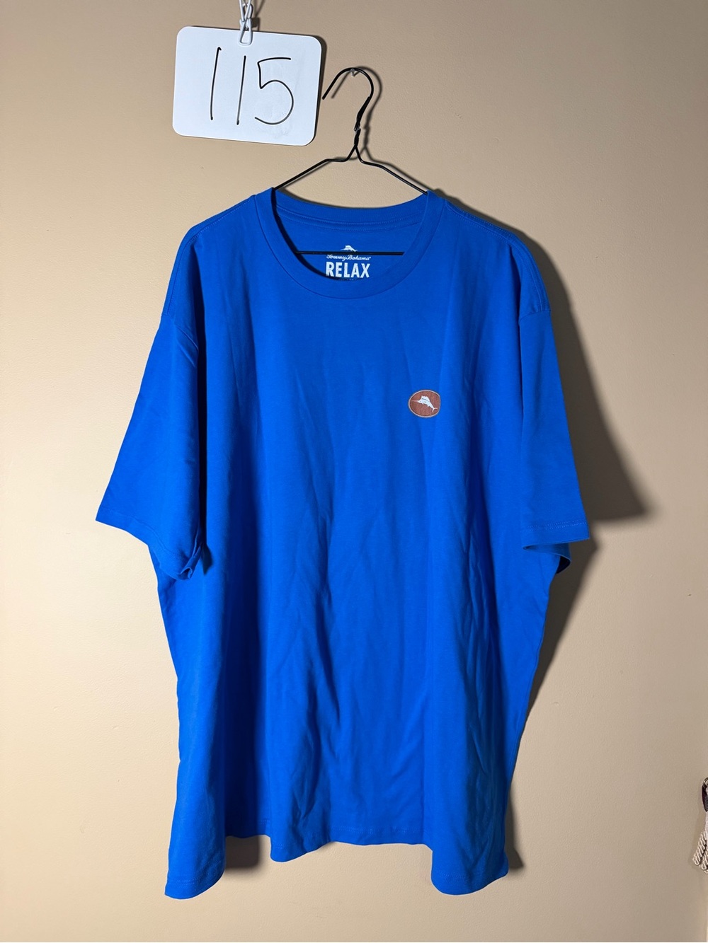 Tommy Bahama Relax Royal Blue Short Sleeve Tee with Small Chest Patch